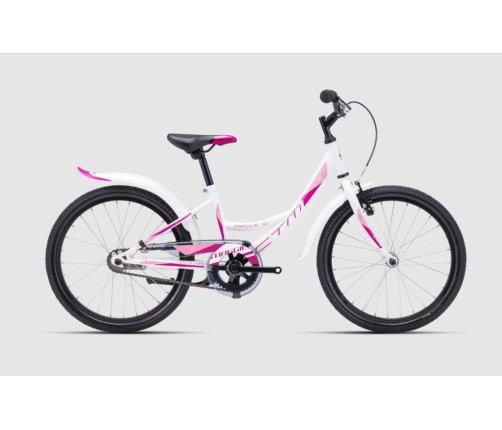 Bērnu divritenis velosipēds CTM Maggie 1.0 White fuchsia 20 collas