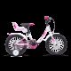 Bērnu velosipēds divritenis CTM Marry Kids White/purple 16 collas