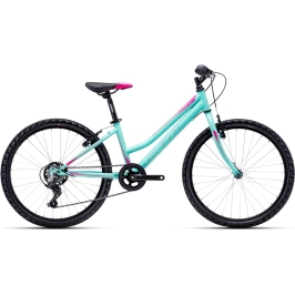 Bērnu divritenis velosipēds CTM Mony Turquoise pink 24 collas