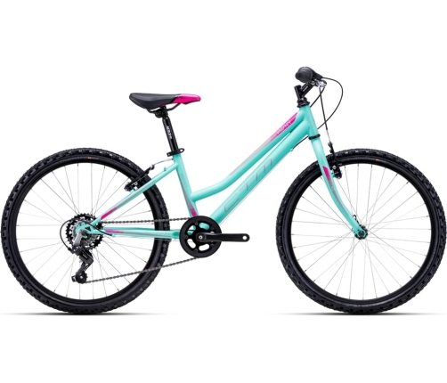 Bērnu divritenis velosipēds CTM Mony Turquoise pink 24 collas