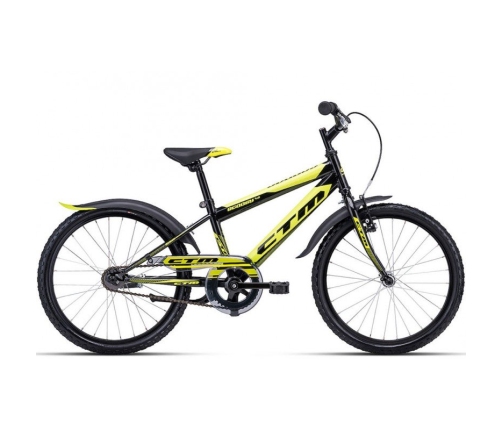 Bērnu divritenis velosipēds CTM Scooby 1.0 Black yellow 20 collas