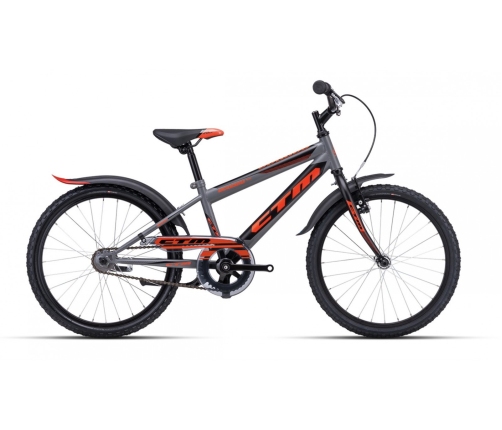 Bērnu divritenis velosipēds CTM Scooby 1.0 Dark grey orange 20 collas