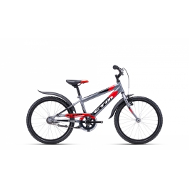 Bērnu divritenis velosipēds CTM Scooby 1.0 Grey red 20 collas