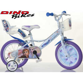 Детский велосипед двухколесный Dino bikes Frozen 14" 144R-FZ3