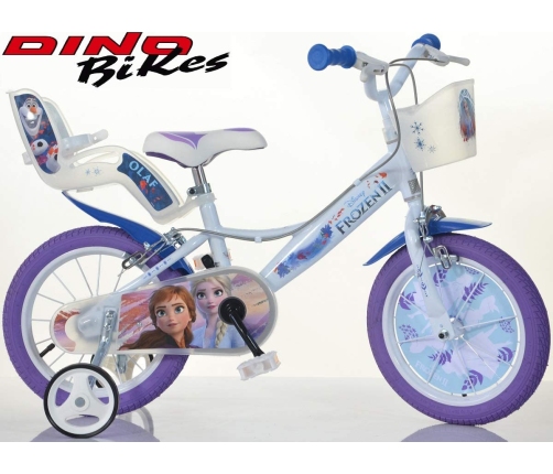 Детский велосипед двухколесный Dino bikes Frozen 14 144R-FZ3