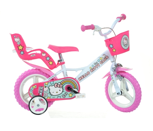 Детский велосипед двухколесный Dino bikes Hello Kitty 12 124RL-HK2