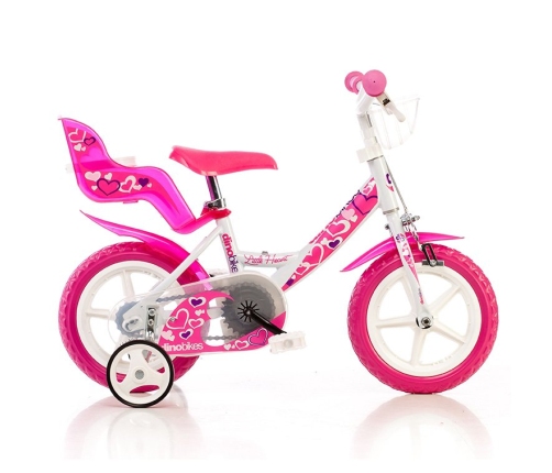 Bērnu velosipēds divritenis Dino bikes Little Heart 12 124RLN-05LH