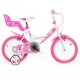 Bērnu velosipēds divritenis Dino bikes Little Heart 16" 164RN-05LH