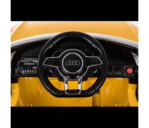 Электромобиль для детей c пультом AUDI R8 Spyder Yellow