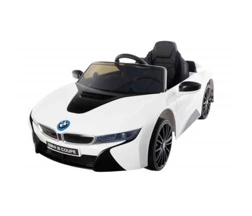 Bērnu Elektroauto ar pulti BMW i8 Coupe White JE 1001