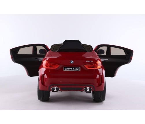 Bērnu Elektroauto ar pulti BMW X6M Red WDJJ2199