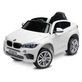 Bērnu Elektroauto ar pulti BMW X6M White Oiled
