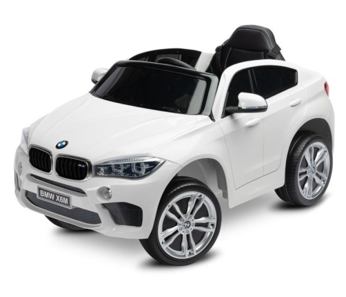 Bērnu Elektroauto ar pulti BMW X6M White Oiled