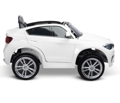 Bērnu Elektroauto ar pulti BMW X6M White Oiled