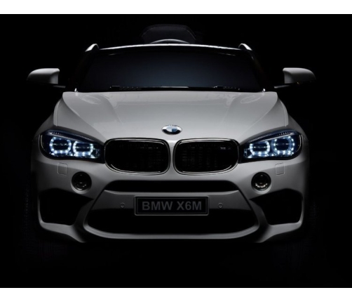 Электромобиль для детей c пультом BMW X6M White Oiled