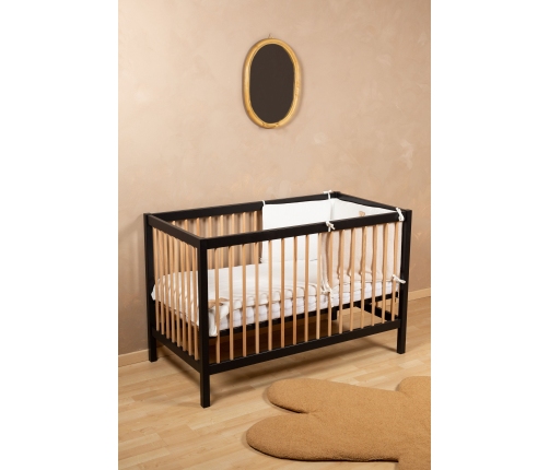 Детская кроватка 60x120 см Childhome Cot 97 Black Natural