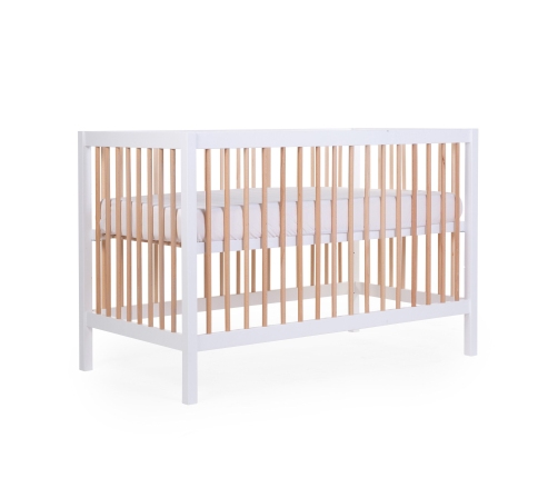 Bērnu gulta 60x120 cm Childhome Cot 97 White Natural