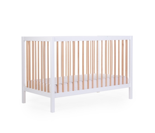 Детская кроватка 60x120 см Childhome Cot 97 White Natural