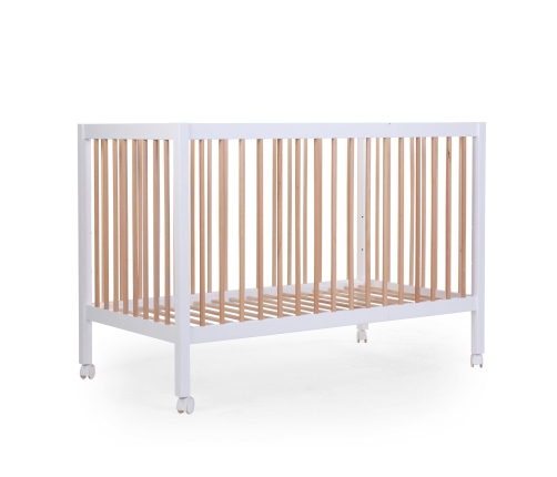 Детская кроватка 60x120 см Childhome Cot 97 White Natural