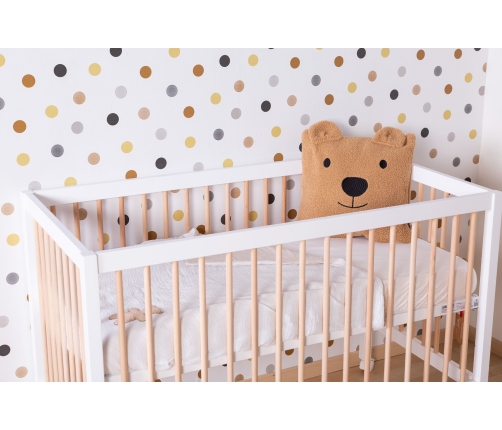 Детская кроватка 60x120 см Childhome Cot 97 White Natural