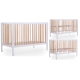 Bērnu gulta 60x120 cm Childhome Cot 97 White Natural