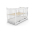 Bērnu gulta ar kasti Bobas Julia White 120x60 cm