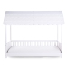 Bērnu gulta Māja ar jumtu 200x90 сm Childhome Rooftop bed frame house White