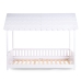 Bērnu gulta Māja ar jumtu 200x90 сm Childhome Rooftop bed frame house White