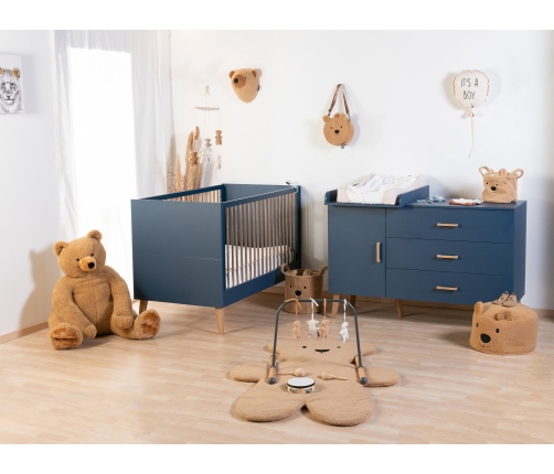 Детская кровать Трансформер 70x140 см Childhome Bold Blue