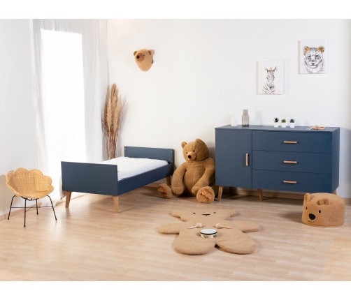 Детская кровать Трансформер 70x140 см Childhome Bold Blue