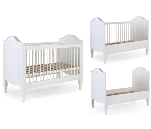 Bērnu gulta Transformeris 70x140 сm Childhome Romantic White