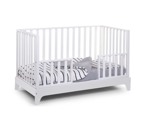 Bērnu gulta-transformeris CHILDHOME White frame Cot Ref 17