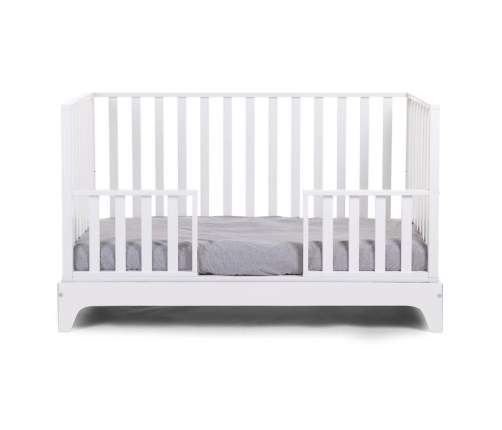 Bērnu gulta-transformeris CHILDHOME White frame Cot Ref 17