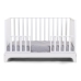 Bērnu gulta-transformeris CHILDHOME White frame Cot Ref 17