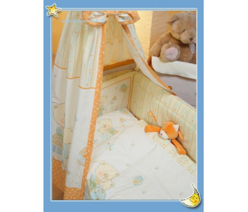 Детское постельное бельё из 4 частей DREWEX Kolorino MOM&BABY K-4 orange F-090