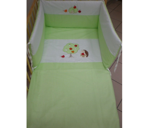 Детское постельное белье: 6 частей Puchatek HEDGEHOG K-6 green (135, 180)