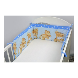 Bērnu gultiņas aizsargapmale 180 сm ANKRAS MIKA blue