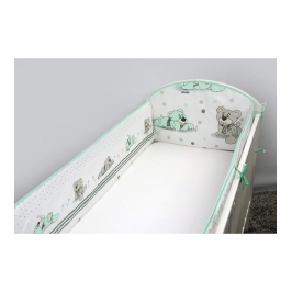 Bērnu gultiņas aizsargapmale 360 сm ANKRAS DREAMER aquamarine
