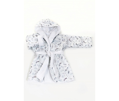 Детский халат с капюшоном Troll Bathrobe Feather ASC-BRFE01-AS-WH