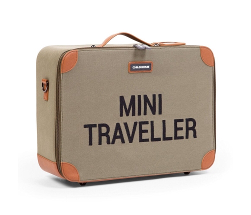 Bērnu koferis Childhome Mini Traveller Canvas Khaki