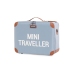 Bērnu koferis Childhome Mini Traveller Grey Off White