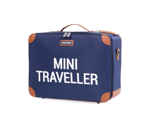 Bērnu koferis Childhome Mini Traveller Navy White