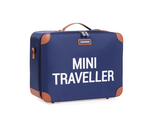 Bērnu koferis Childhome Mini Traveller Navy White