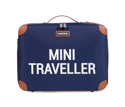 Bērnu koferis Childhome Mini Traveller Navy White