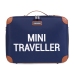 Bērnu koferis Childhome Mini Traveller Navy White