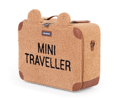 Bērnu koferis Childhome Mini Traveller Teddy Brown