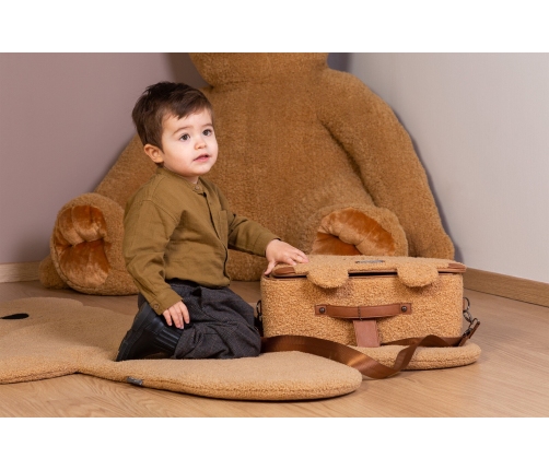 Bērnu koferis Childhome Mini Traveller Teddy Brown