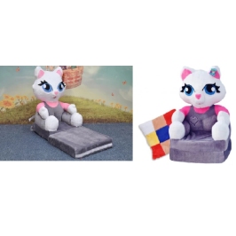Детское раскладное плюшевое кресло - кровать Котик Детское раскладное плюшевое кресло - кровать Котик