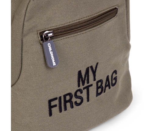 Bērnu mugursoma Childhome My First Bag Canvas Khaki