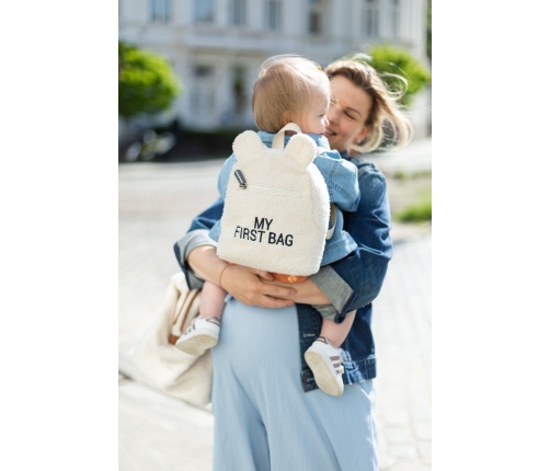 Детский рюкзак Childhome My First Bag Teddy Off White